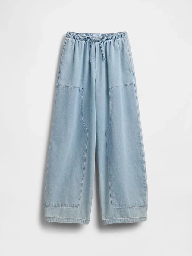 Kinder-Jeans mit hoher Leibhöhe und lockerer Passform