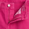 Kinder-Jeans mit hoher Leibhöhe, weitem Bein und Knöchellänge