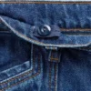Kinder-Jeans mit hoher Leibhöhe, weitem Bein und Knöchellänge