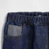 Kinder-Jeans mit niedriger Leibhöhe, lockerem Schnitt und Metallic-Effekt
