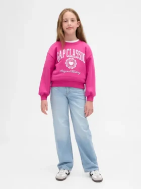 Kinder-Jeans mit niedriger Leibhöhe und geradem Schnitt