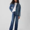 Kinder-Jeans mit niedriger Leibhöhe und geradem Schnitt