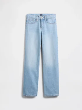 Kinder-Jeans mit niedriger Leibhöhe und geradem Schnitt