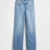 Kinder-Jeans mit niedriger Leibhöhe und geradem Schnitt