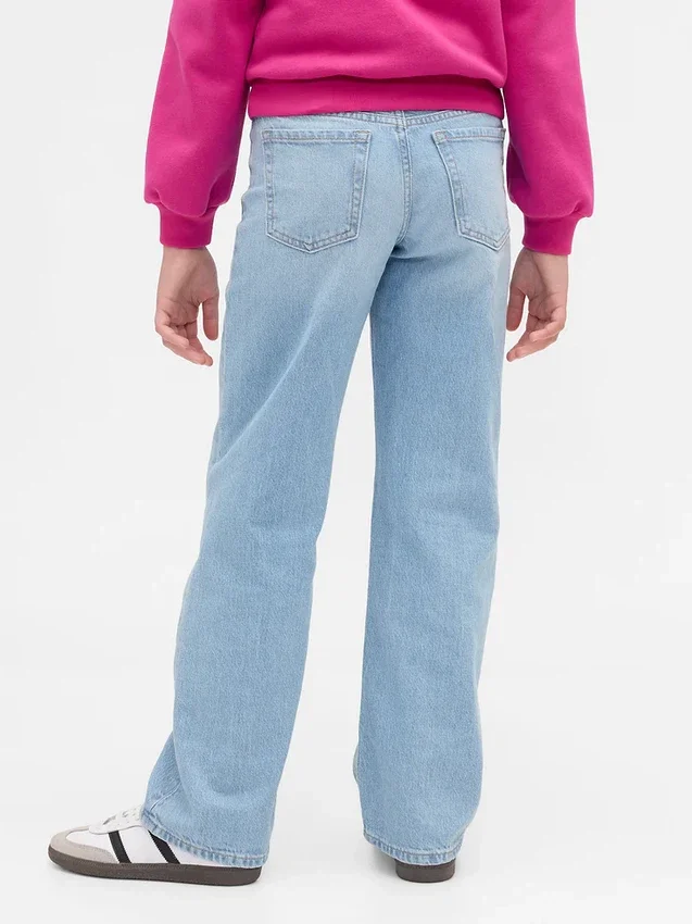 Kinder-Jeans mit niedriger Leibhöhe und geradem Schnitt