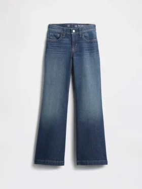 Kinder-Jeans mit niedriger Leibhöhe und lockerem Flare-Schnitt