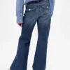 Kinder-Jeans mit niedriger Leibhöhe und lockerem Flare-Schnitt