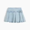 Kinder-Jeans-Plissee-Minirock