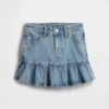 Kinder-Jeans-Röcke mit Rüschen