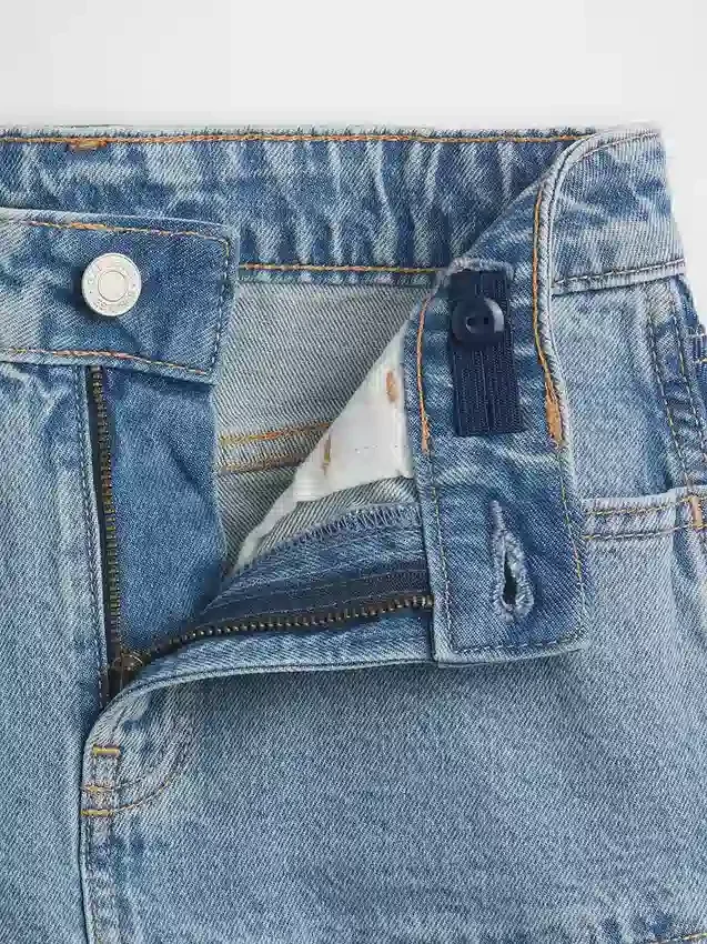 Kinder-Jeans-Röcke mit Rüschen