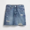 Kinder-Jeans-Rock mit hoher Taille