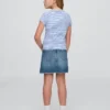 Kinder-Jeans-Rock mit hoher Taille