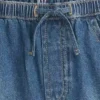 Kinder-Jeans-Shorts „Easy Dolphin“ mit hoher Leibhöhe