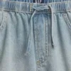 Kinder-Jeans-Shorts mit hoher Leibhöhe