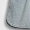 Kinder-Jeans-Shorts mit hoher Leibhöhe