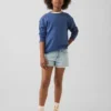 Kinder-Jeans-Shorts mit niedriger Leibhöhe