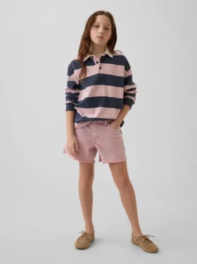 Kinder-Jeans-Shorts mit niedriger Leibhöhe