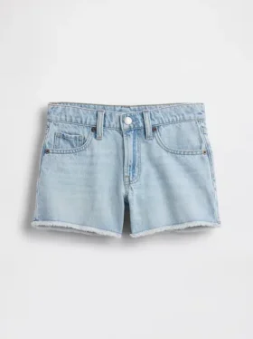 Kinder-Jeans-Shorts mit niedriger Leibhöhe