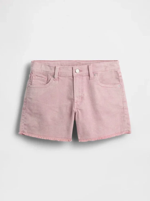 Kinder-Jeans-Shorts mit niedriger Leibhöhe