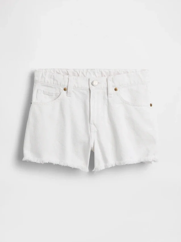 Kinder-Jeans-Shorts mit niedriger Leibhöhe