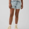Kinder-Jeans-Shorts mit niedriger Leibhöhe