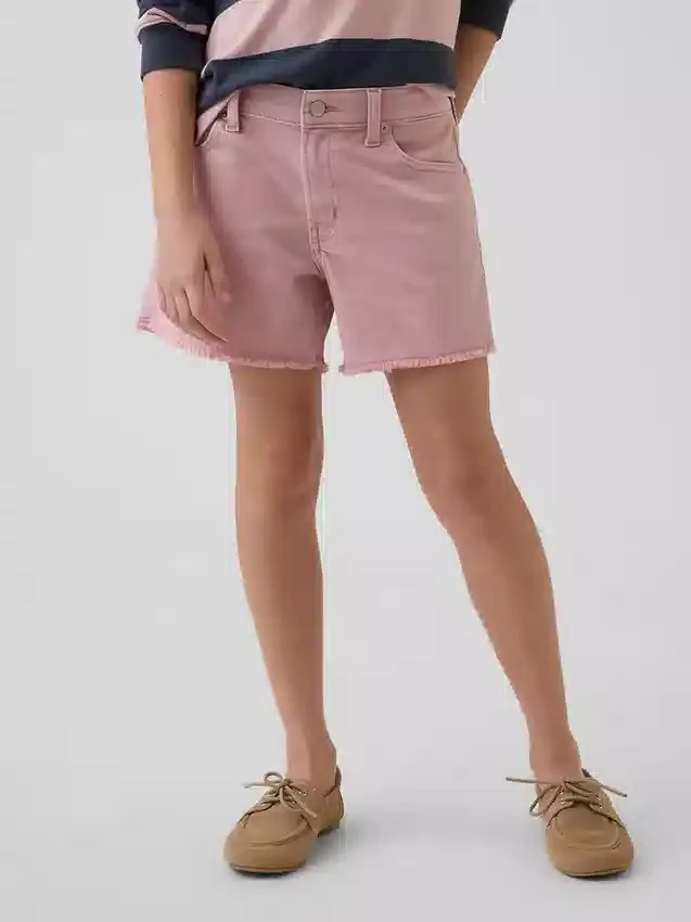 Kinder-Jeans-Shorts mit niedriger Leibhöhe