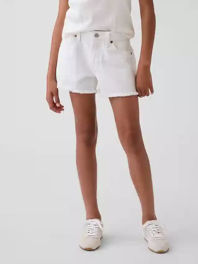 Kinder-Jeans-Shorts mit niedriger Leibhöhe