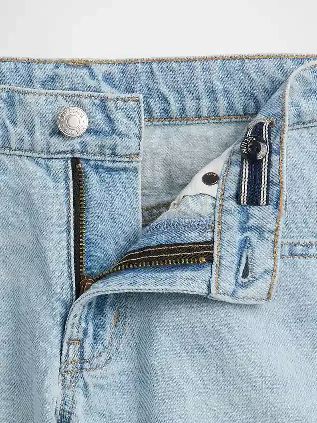 Kinder-Jeans-Shorts mit niedriger Leibhöhe
