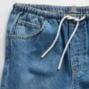 Kinder-Jeans-Shorts mit niedriger Leibhöhe, ultrweichem Material und langem Schnitt