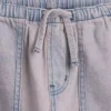 Kinder-Jeans-Shorts mit niedriger Leibhöhe und langem Schnitt