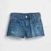 Kinder-Jeans-Shorts mit niedriger Leibhöhe und ultraweichem Stride-Denim