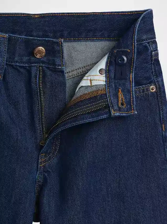 Kinder-Jeans-Shorts mit niedriger Leibhöhe und verlängertem Schnitt