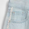 Kinder-Jeans-Shorts mit niedriger Leibhöhe und verlängertem Schnitt