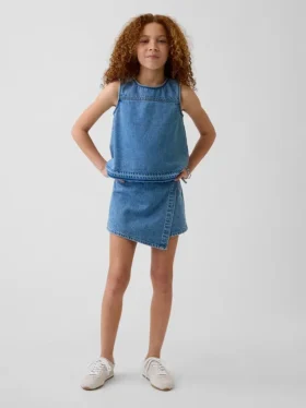 Kinder-Jeans-Wickelrock