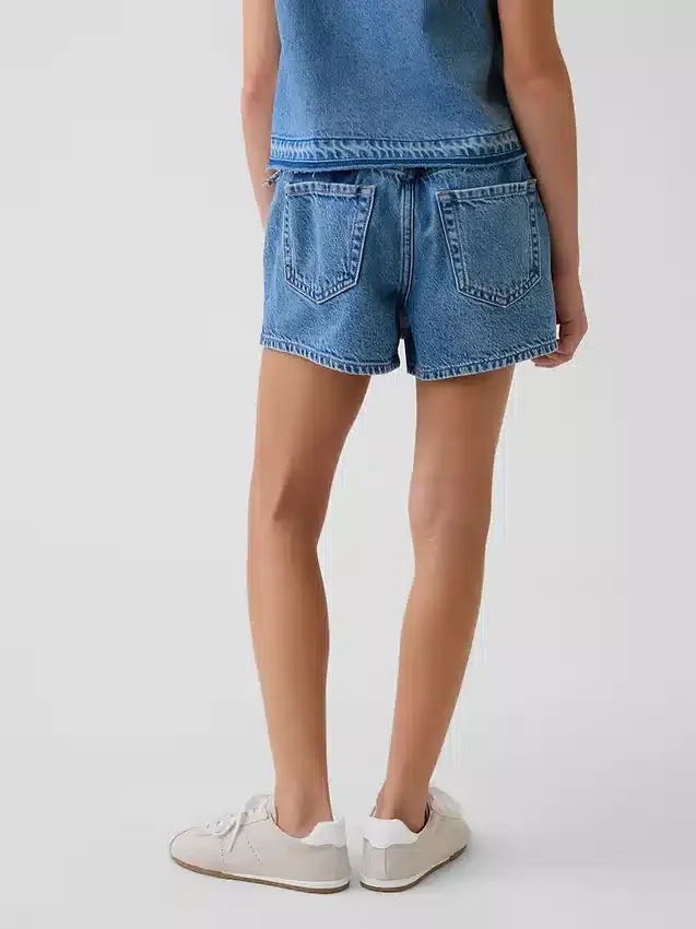 Kinder-Jeans-Wickelrock
