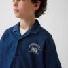 Kinder-Jeanshemd im Relaxed-Stil mit New-York-Logo