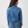 Kinder-Jeansjacke mit aufgesetzten Taschen
