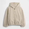Kinder-Jeansjacke mit Kapuze in lockerer Passform