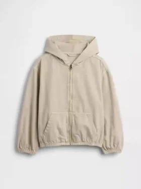 Kinder-Jeansjacke mit Kapuze in lockerer Passform