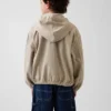 Kinder-Jeansjacke mit Kapuze in lockerer Passform
