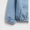 Kinder-Jeansjacke mit Kapuze in lockerer Passform