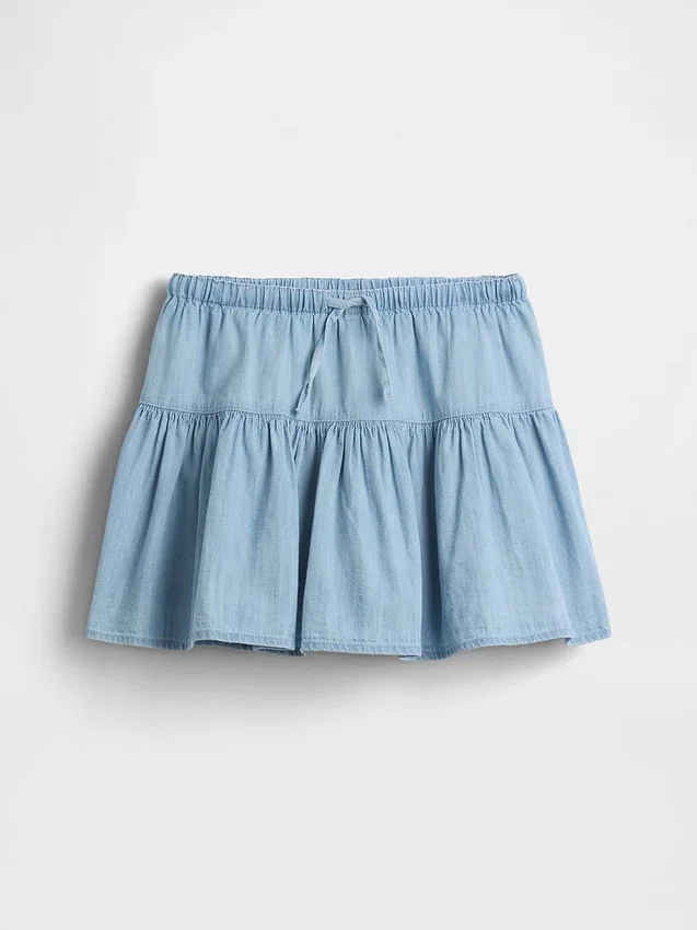 Kinder-Jeansrock mit Stufenschnitt