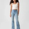 Kinder-Jeggings mit hoher Leibhöhe und ausgestelltem Bein
