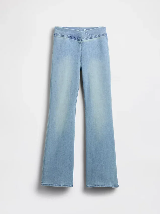Kinder-Jeggings mit hoher Leibhöhe und ausgestelltem Bein