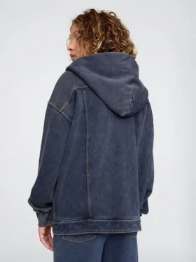 Kinder-Kapuzen-Icon-Sweatshirt-Jeansjacke