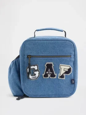 Kinder-Lunch-Tasche aus Denim mit Logo