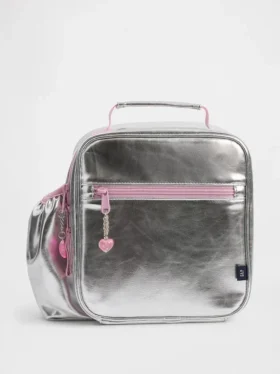 Kinder-Lunch-Tasche in Metallic-Optik