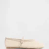 Kinder-Mary-Jane-Ballerinas aus Häkelstoff