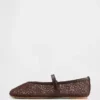 Kinder-Mary-Jane-Ballerinas aus Häkelstoff