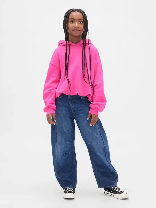 Kinder-Oversize-Bubble-Hoodie aus Vintagesoft